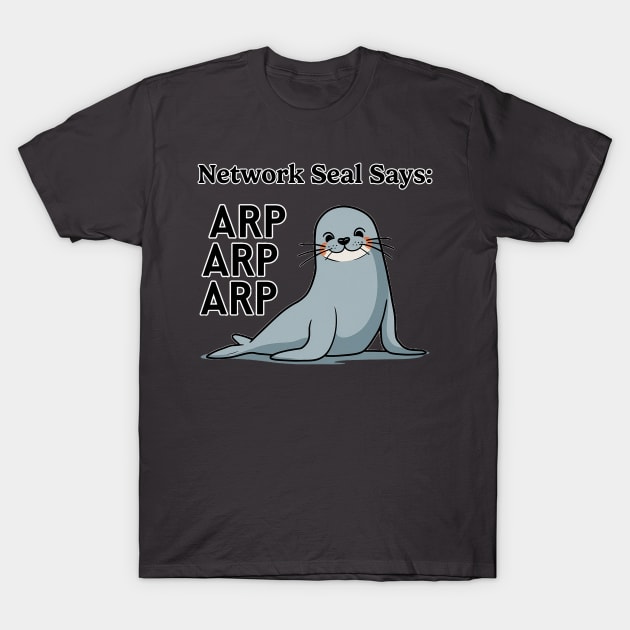 Network Seal T-Shirt by Tachyon273